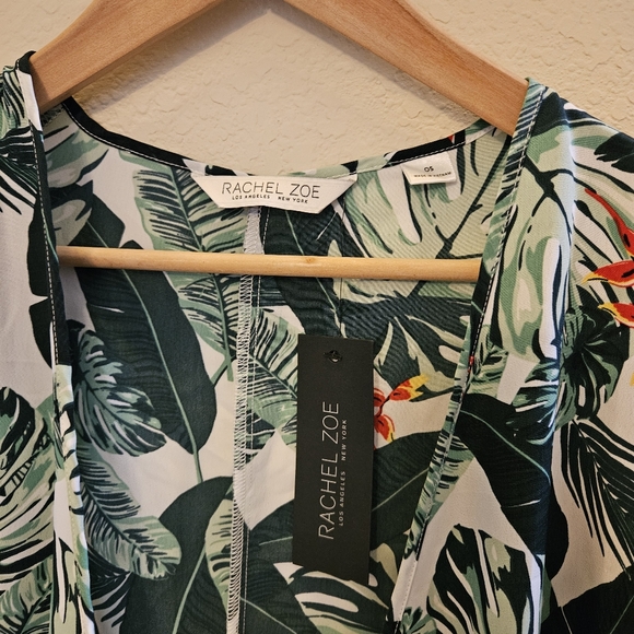NWT RACHEL ZOE Duster Kimono Swim Cover Up Floral Island Vibes Cute Flowy - Picture 9 of 11